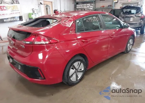 2019 Hyundai Ioniq Hybrid Blue from USA, damaged, VIN KMHC65LC7KU180230